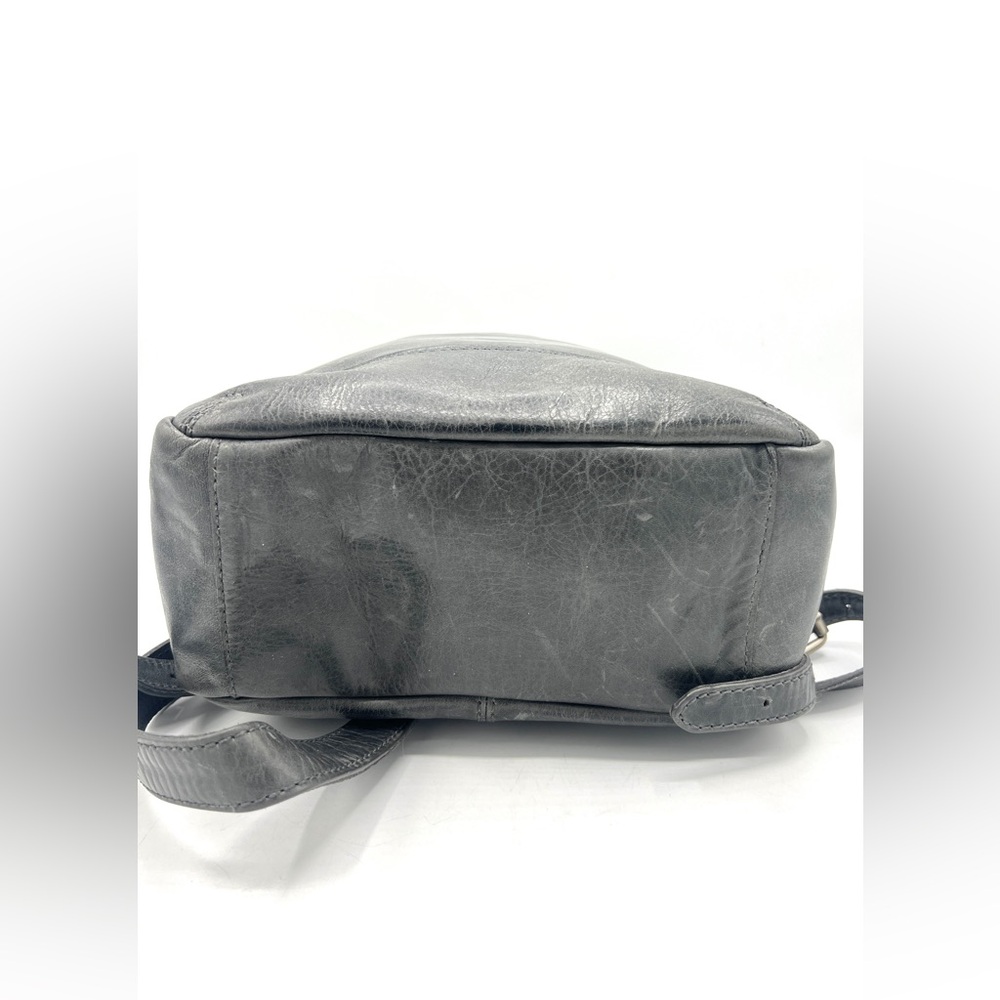 Frye Melissa Medium Leather Backpack Slate Gray - image 6